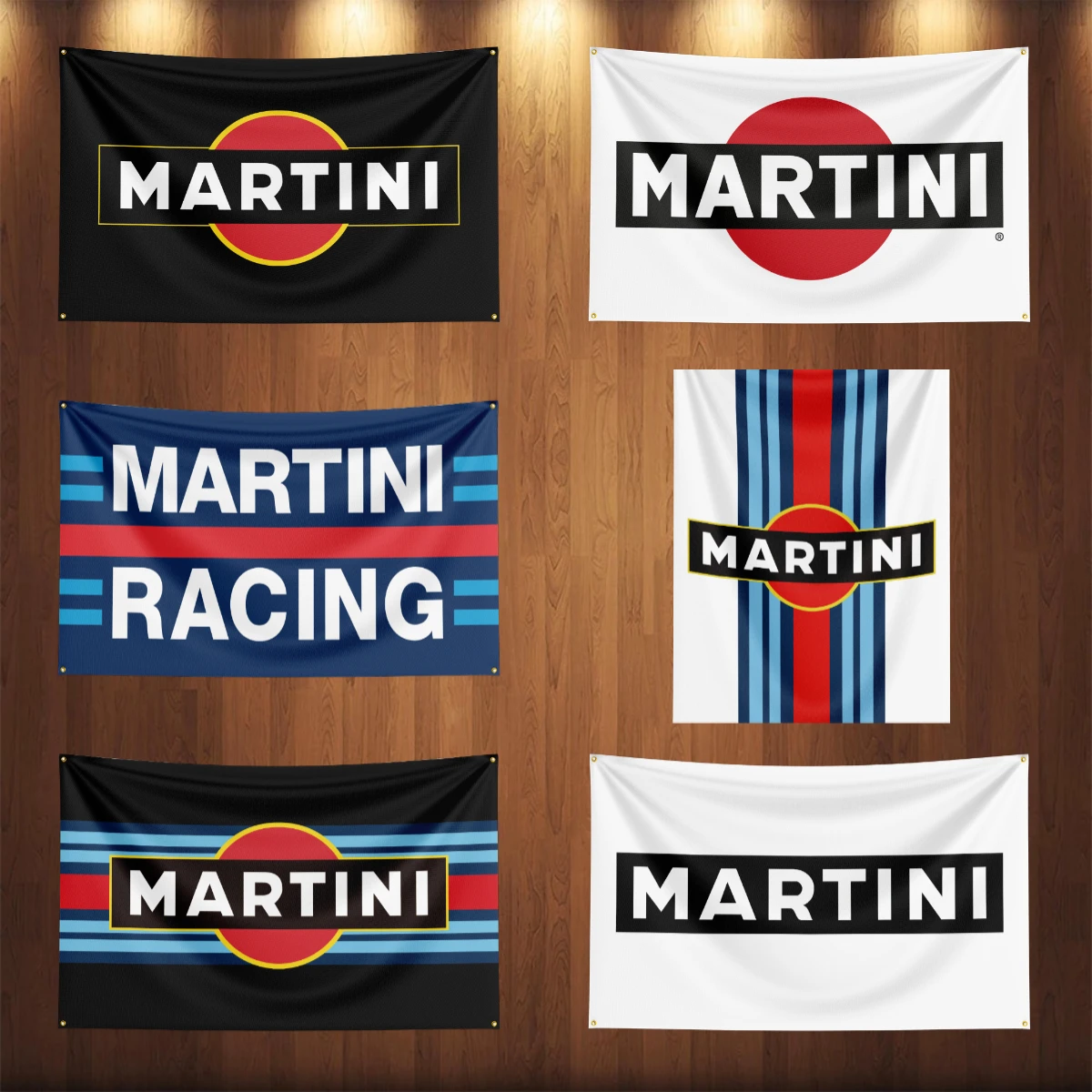 

90x150CM Martinis Racing Car Flag Banner For Car Racing Decoration Poster Tapestry Polyester Outdoor Home