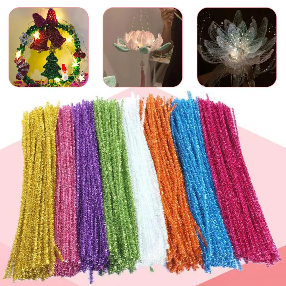 200Pcs Pipe Cleaners Chenille Stems for DIY Art Craft Supplies Creative Decorations