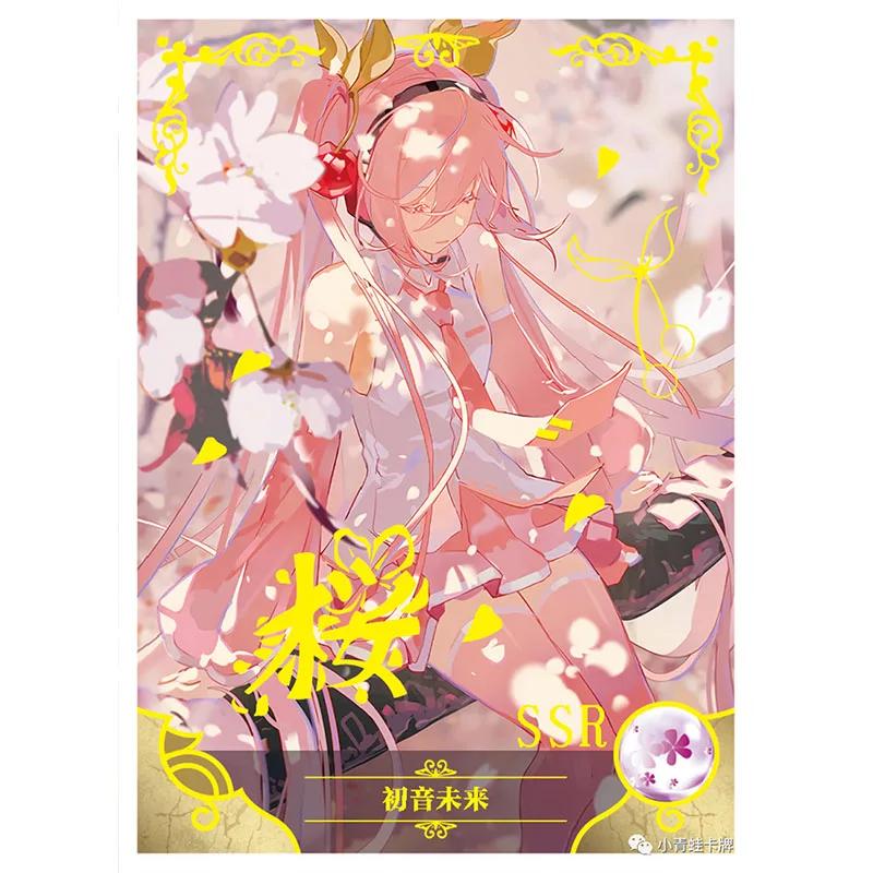 Anime Goddess Story NS-08 SSR Flash Card Luo Tianyi Hatsune Miku Kamado Nezuko Boy Game Toy Christmas Birthday Gift