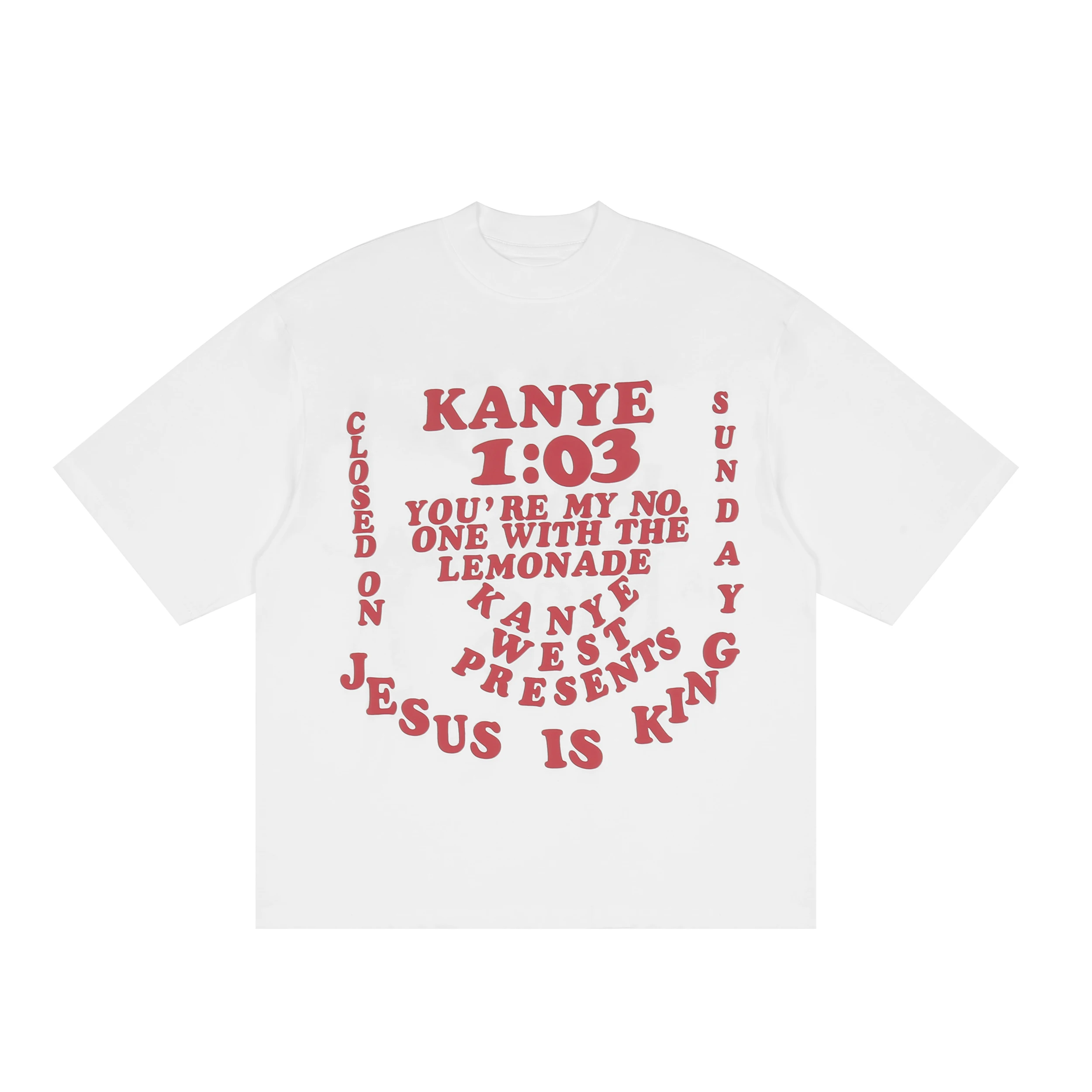 2022ss Music Album JESUS IS KING T Shirt Men Women 1:1 High Quality Foam Printing Kanye West Tee Tour Tops Ye Short Sleeve