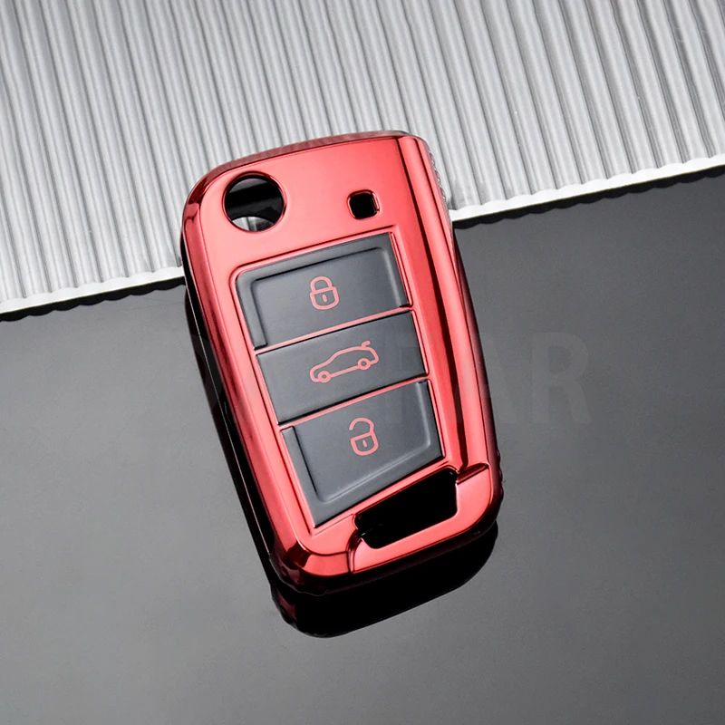 Складной автомобильный ключ для VW Volkswagen Golf 7 MK7 Tiguan MK2 SEAT Ateca Leon FR 2 Ibiza Skoda Octavia A7