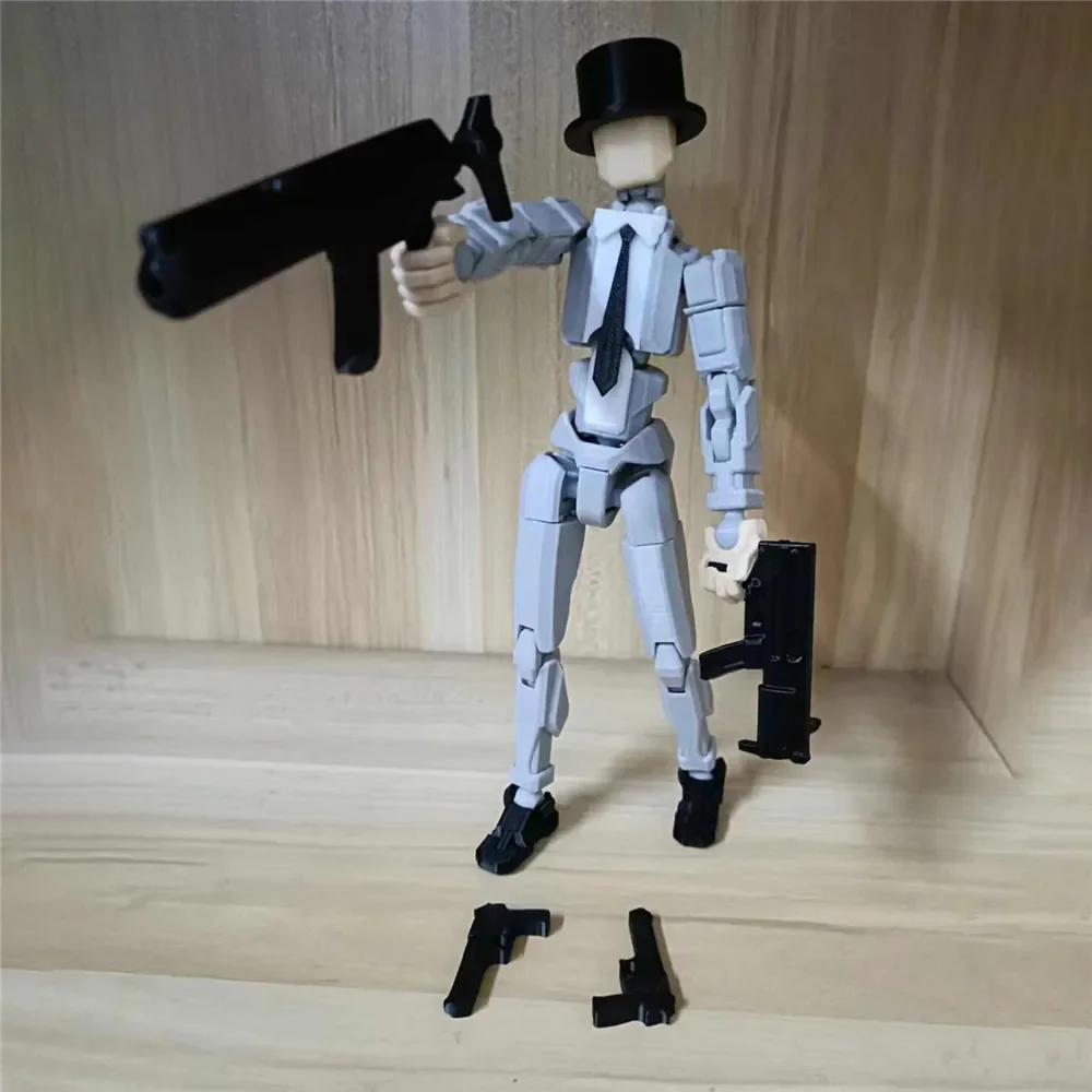 New 2.0 3d Printed Multi-jointed Movable Robot Mannequin Toys lucky 13 Dummy Figures Game Toys Gift Christmas Decompression