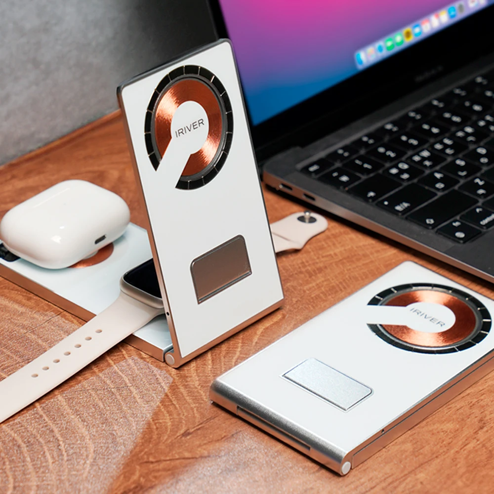 Iriver 3in1 15W Magsafe Apple Watch iPhone شاحن لاسلكي Itc-Mf100