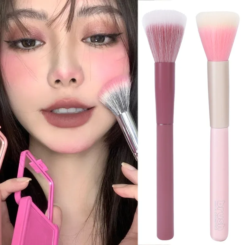 Pincel de maquiagem multifuncional macio, pó solto, blush, iluminador, pó parcial, pincel pontilhado, ferramentas de maquiagem de beleza