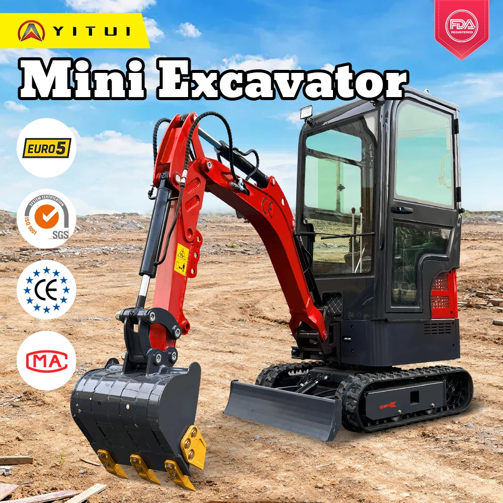 

Гибкий вращающийся мини-экскаватор Ce Epa Euro 5, изготовленный по индивидуальному заказу, полные модели и высокой эффективностью работы, мини-экскаватор 1,5 тонны