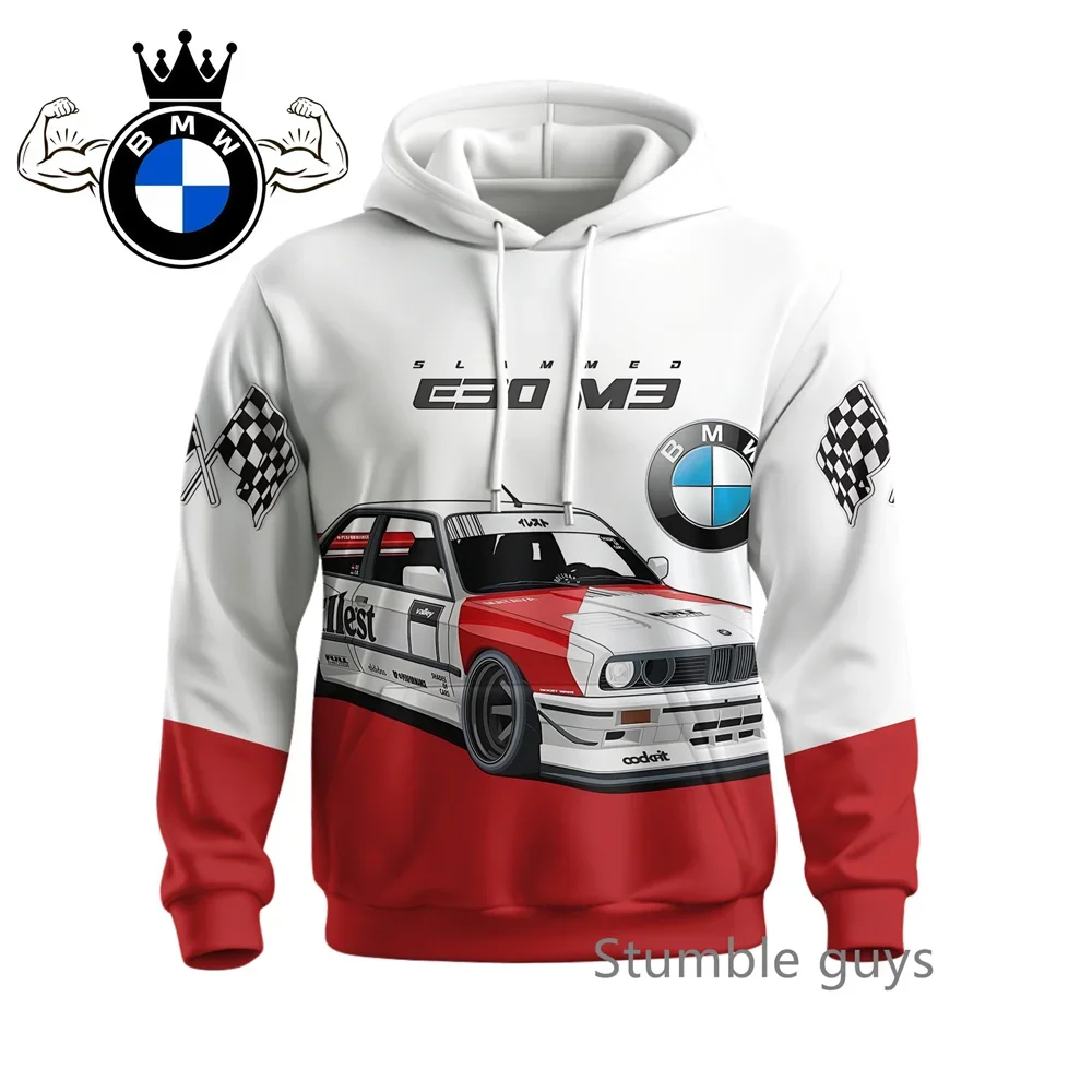 BMW الخريف الرجال هوديي البلوز دراجة نارية رياضية سباق M قوة السيارات العلامة التجارية طويلة الأكمام سترة معطف عارضة الأزياء #1