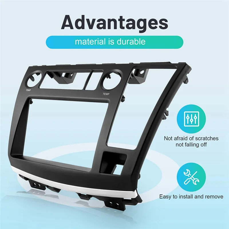 

A64P-Double Din Car Radio Frame Stereo DVD Dash Kit Trim Fascia Panel Adapter Accessories For Nissan Elgrand E51 2004-2007
