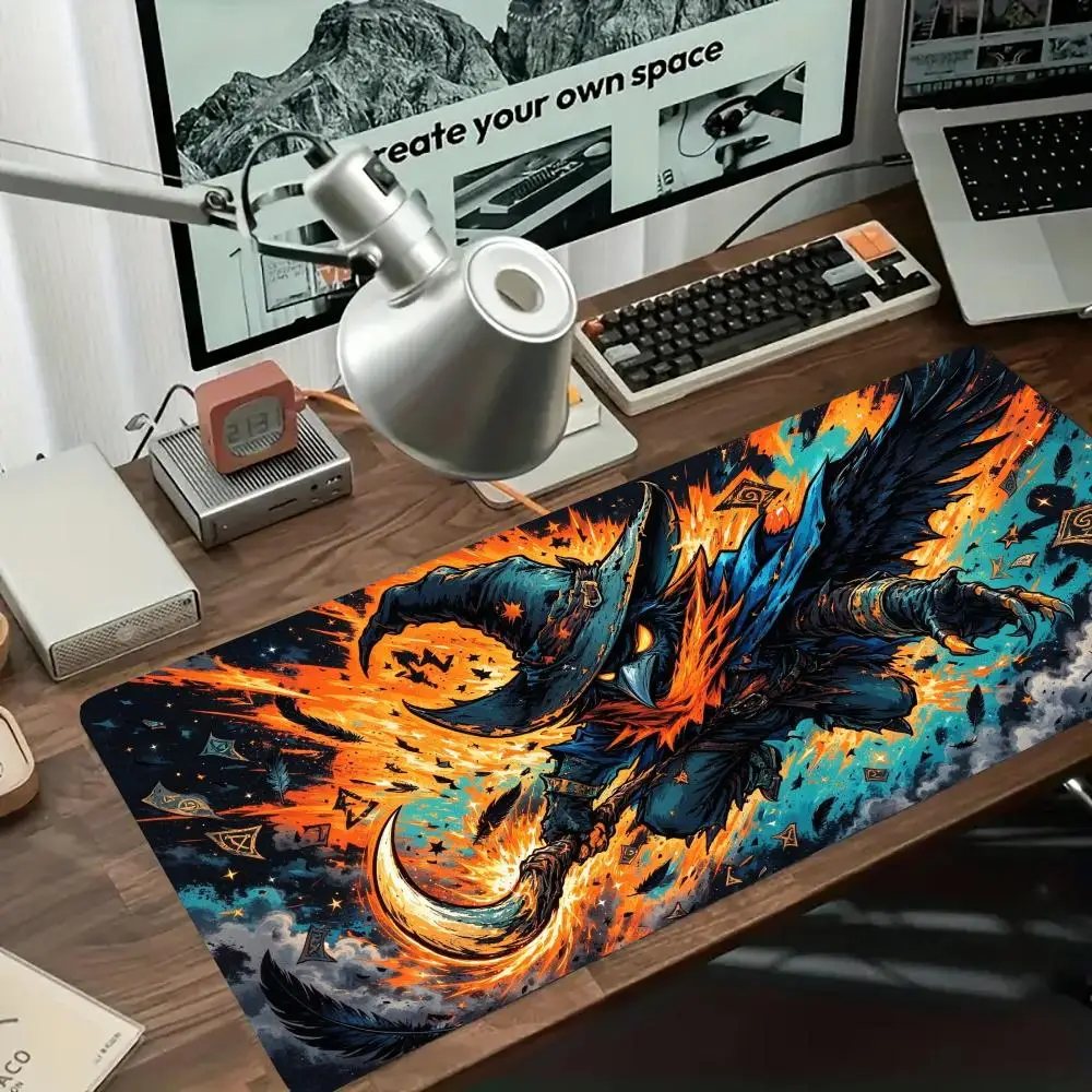 Blazing Ice Dual Element Dragon Gaming Mouse Pad Precision Tracking Non Slip Rubber Base Large Size For Competitive Esports