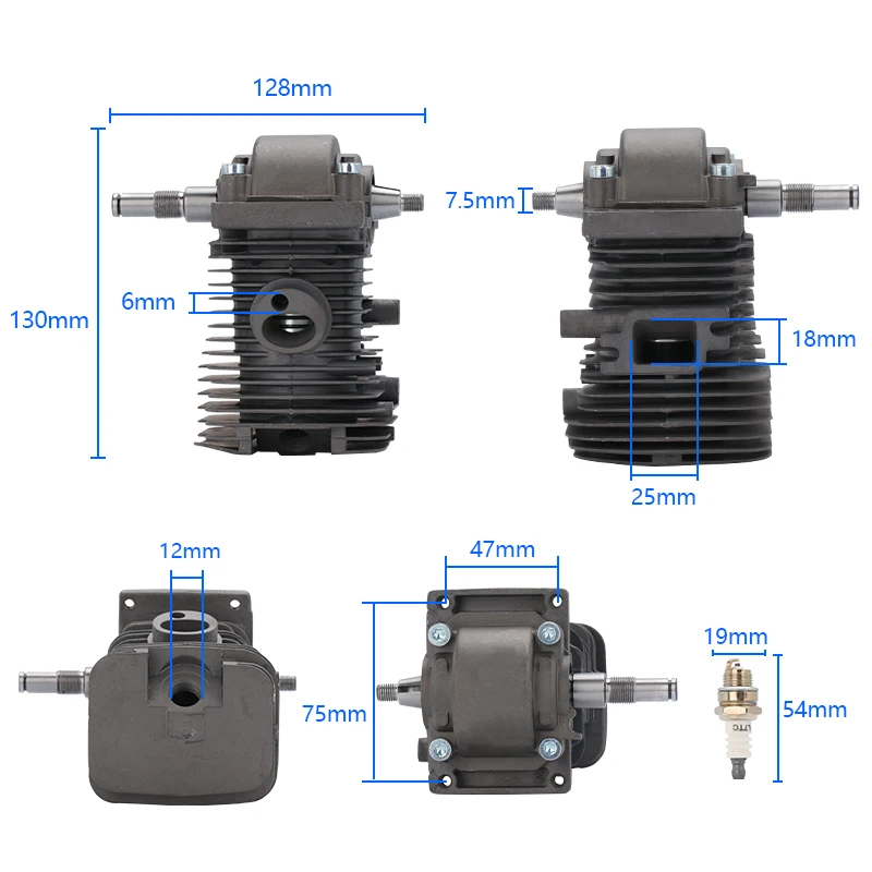 XCAN Cylinder Kit Replace 1132 030 0402 1130 020 1208 For Stihl MS170 MS180 018 Chainsaw Engine Motor Accessories