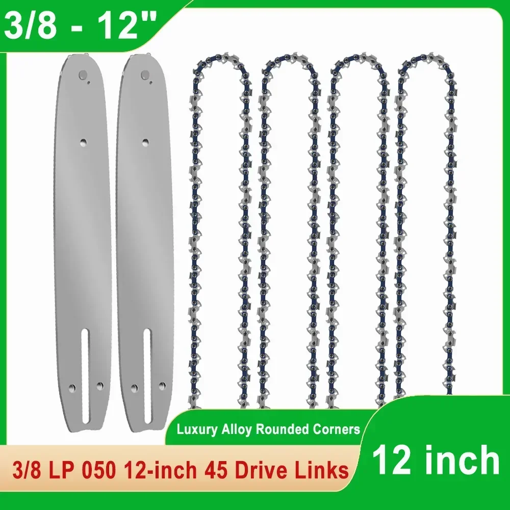 12 Inch Chainsaw Guide Bar And Saw Chain Set 3/8