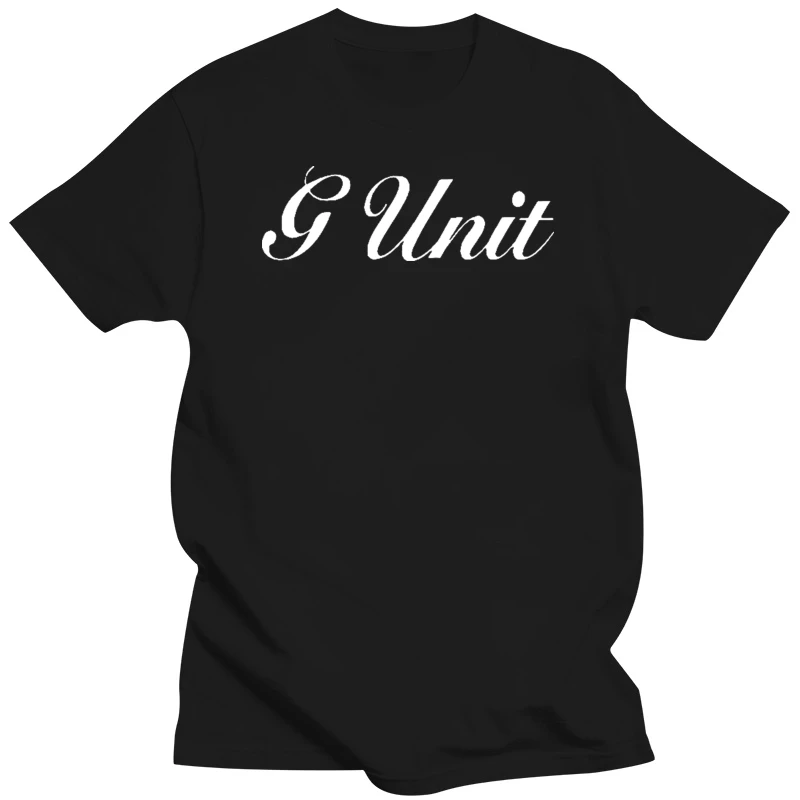 Discount 100% Cotton T Shirts O Neck Short New G Unit 50 Cent Rap Hip Hop Logo MenBlack T Shirt S 3Xl Premium Mens Tee Shirts