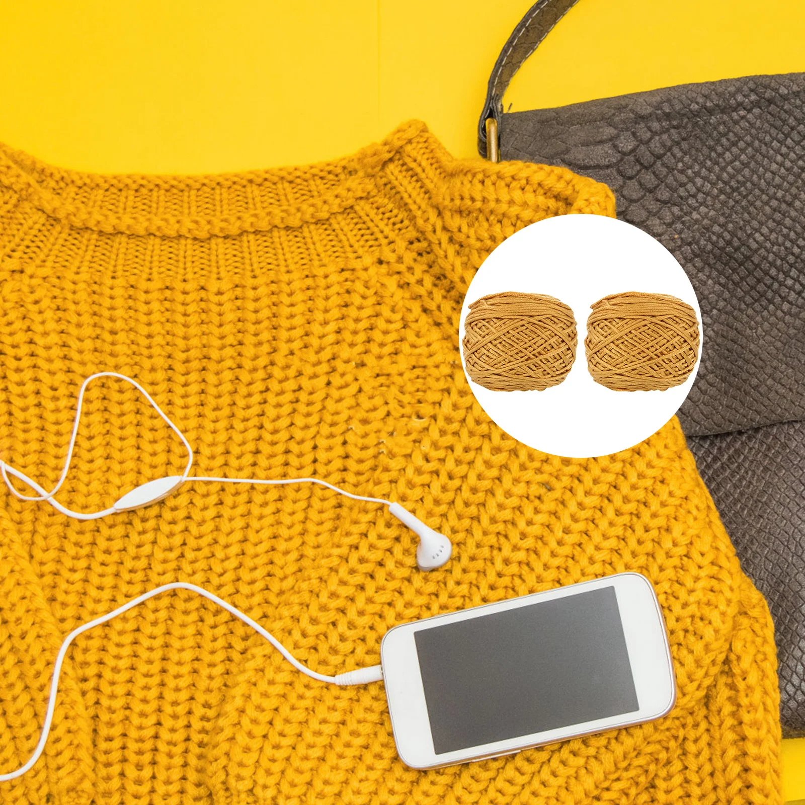 

2Pcs Cotton Wool Yarn Solid Color 200g Soft Durable Knitting Supplies for Crochet Handmade Clothes Scarves Baby Blankets Woolen