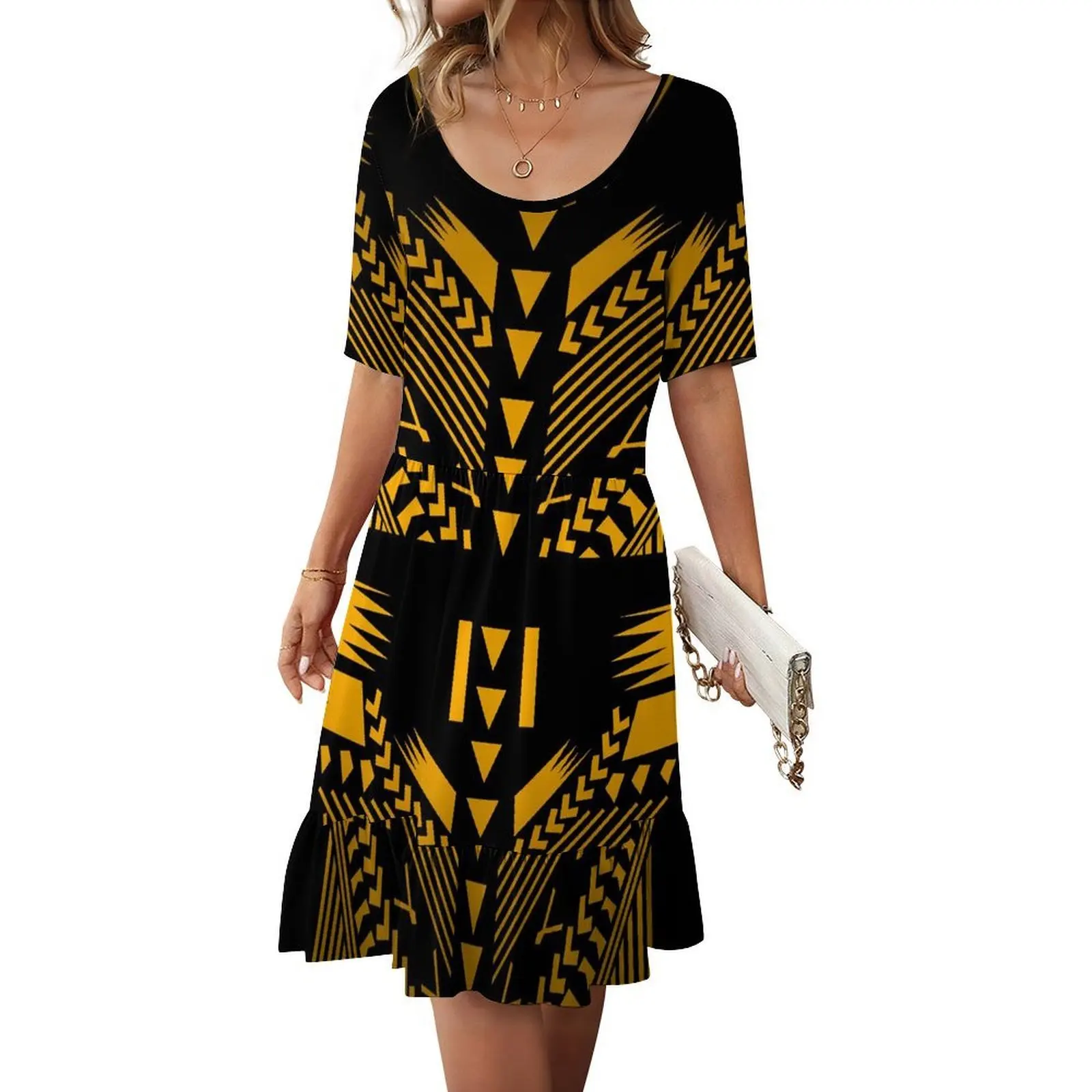 

Полинезийское сексуальное утягивающее длинное женское платье без рукавов на заказ с большой решеткой сзади, высококачественное вечернее платье