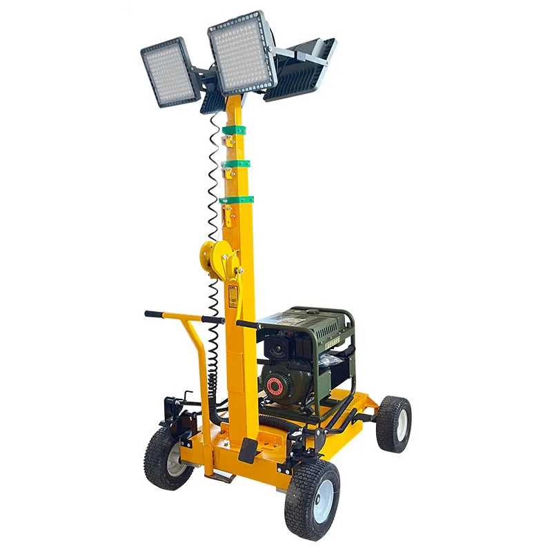 Mobile Generator Lighting Tower Trailer Mounted LED Light Tower for Outdoor Construction Mining and Emergency Work