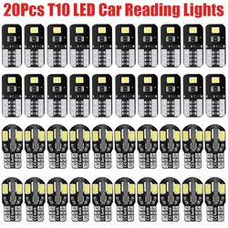 T10 2835 W5W LED 자동차 인테리어 조명 Canbus 오류 없음 번호판 라이트 테일 전구 폭 램프 범용 자동차 신호등
