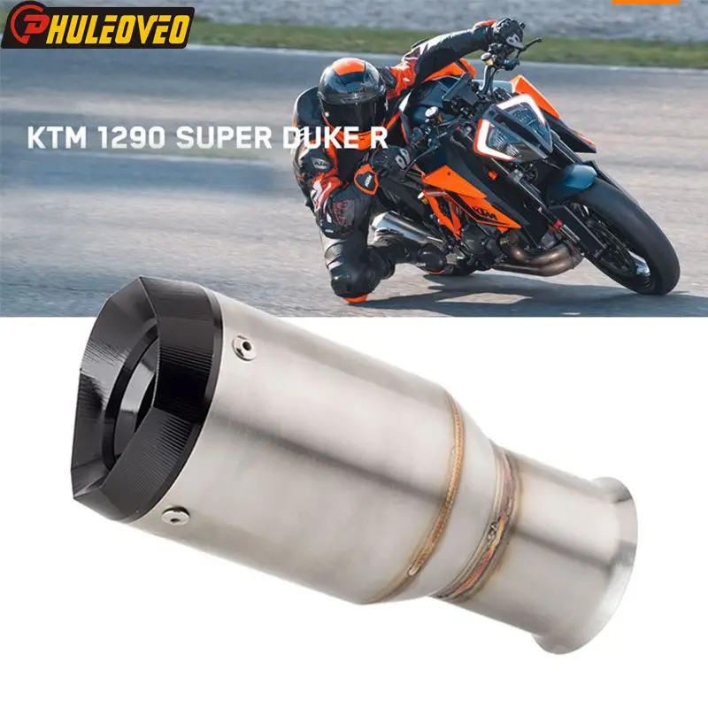 For KTM 1290 Super Duke R 2014-2019 Motorcycle Exhaust Pipe Escape Moto Slip on Modified Muffler with Laser Engrave Mark Sticker