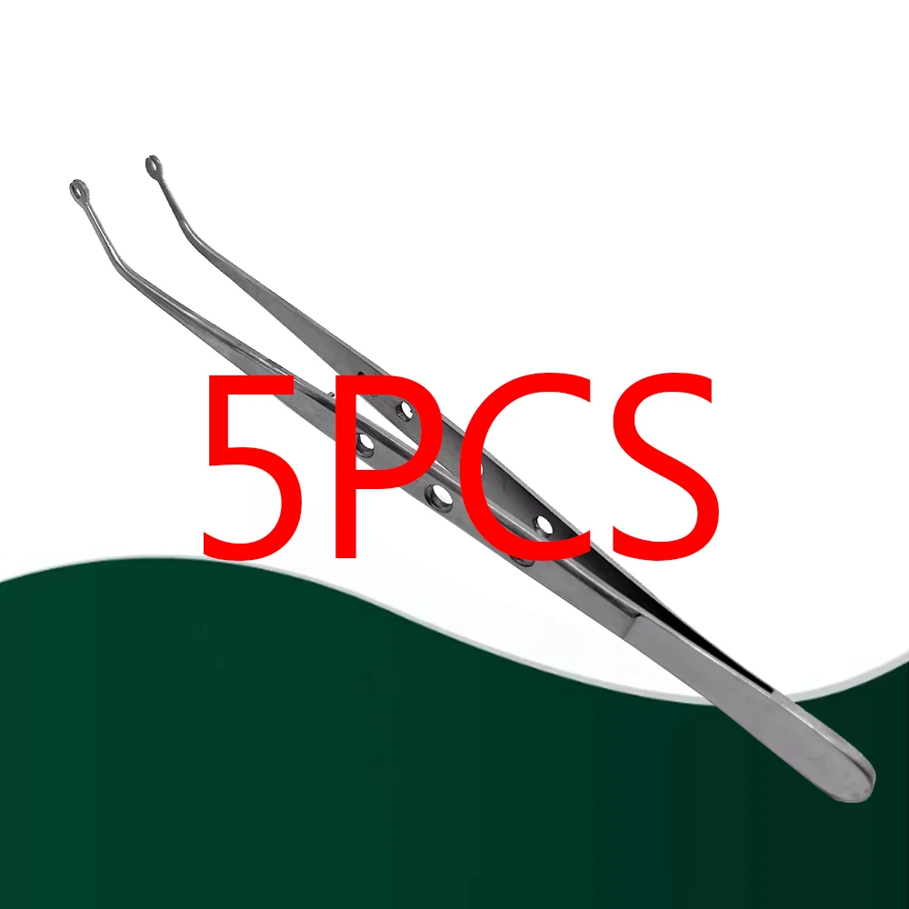 5-pcs-dental-stitching-tweezer-cotton-dressing-forceps-with-serrated-tip-for-surgical-needle-handling-and-wound-care