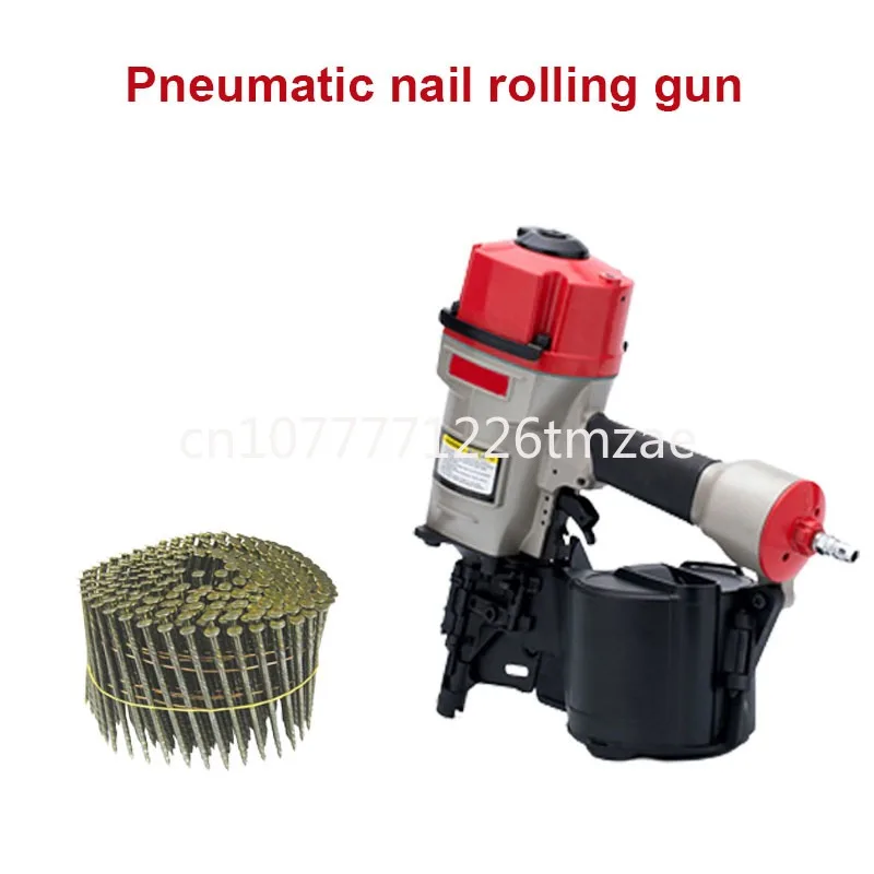 Efficient Air Pneumatic Coil Nailer Tray Making Coil Nail Machine for Roof Siding Woodworking Furniture Sheath Tool