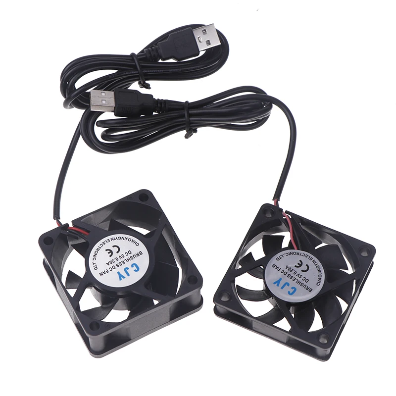 1PC PC Computer Case Cooler 60mm USB Fan 5V Brushless Cooling Fans For Raspberry Radiator Ventilation Oil Bearing