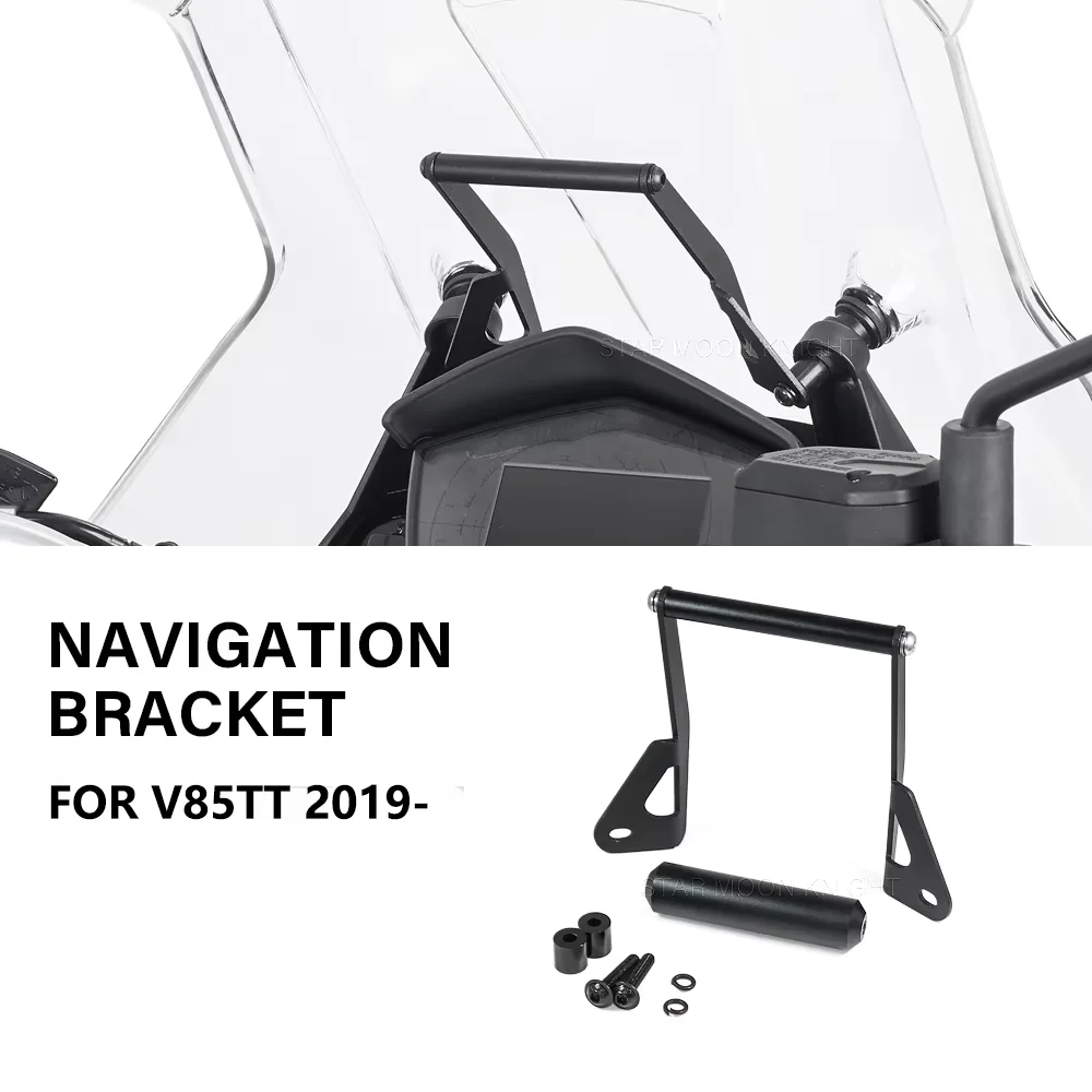 

WINDSHIELD Fairing Upper Bracket For V85TT V 85 TT V85 TT 2019- Motorcycle Navigation Bracket Kit Smart Phone Holder