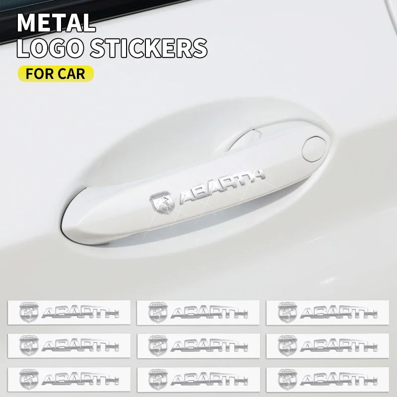 2/5/10pcs Car Logo 3D Metal Stickers Decorative Accessories For Abarth Honda Jaguar Ford JEEP Acura Subaru Mitsubishi Volvo
