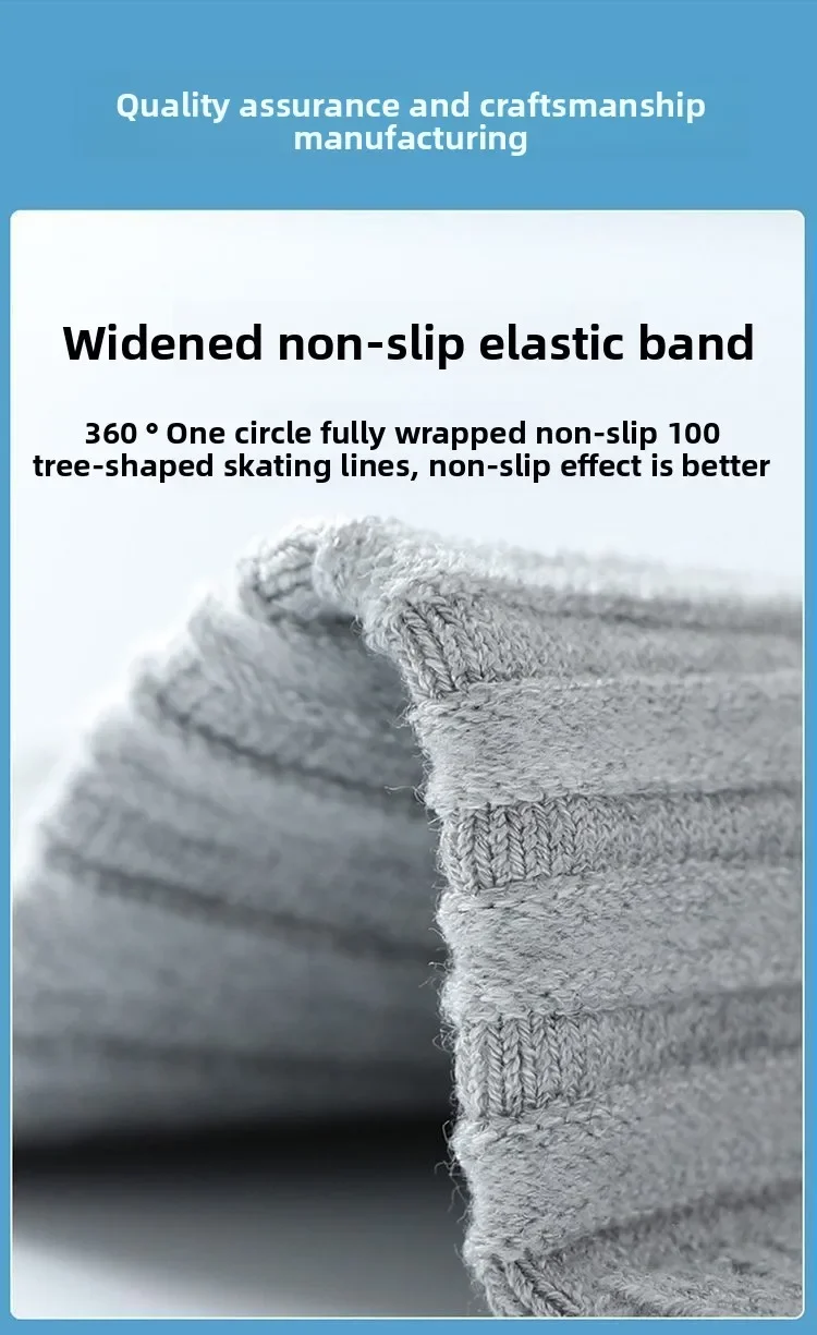 1쌍 가을 & 겨울 캐시미어 무릎 워머 - 고탄력 니트 지지 밴드, 여성용 자전거 타기 전용