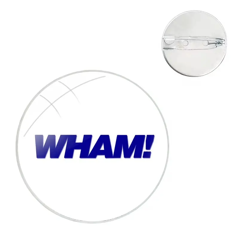 Pins Abzeichen Metall Broschen für Kleidung Rucksack Dekoration Geschenk Wham Regenbogen Logo