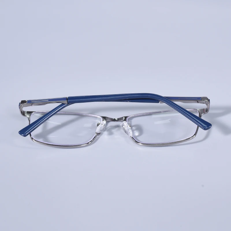 Männer Blau licht blockieren Lesebrille für Männer Metall Rahmen Magazin Leser Übergroßen Frühling Scharnier Rahmen Doppel Farbe + 125 + 175 + 22 – Detail 18