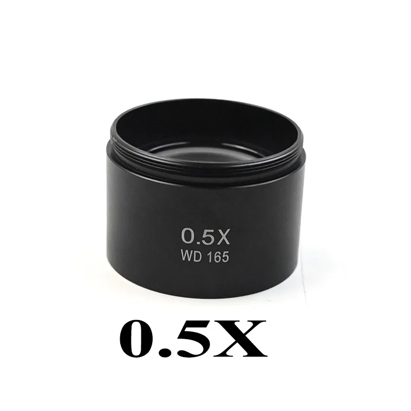 WD165 0.5X 0.7X 0.75X 1.5X 2.0X Auxiliary Objective Lens  Thread 48mm Barlow Glass Lens For Stereo trinocular Microscope image 6