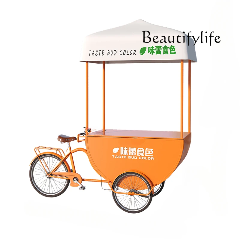 Outdoor Stall Car Mobile Truck Attractions Drink Vending Car Iron Flower  Food Snack Car