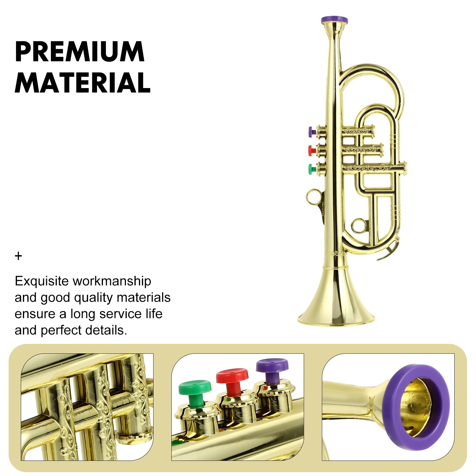 Saxophone Model Toddler Musical Instruments Stage Performance Prop Simulation Trumpet Kids' Toys Abs Plastic Child Plaything