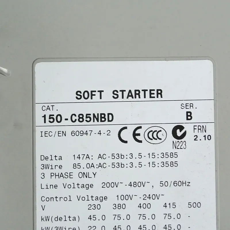 Specifications Low Price 150-C85NBD Soft Starter Competitive Price SMC-3 Smart Motor Controller (Ask the Actual Price)