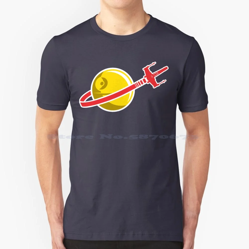 Anh-Spin On Classis Space Logo T Shirt 100% Cotton Tee Return Of The Jedi Afol X Wing