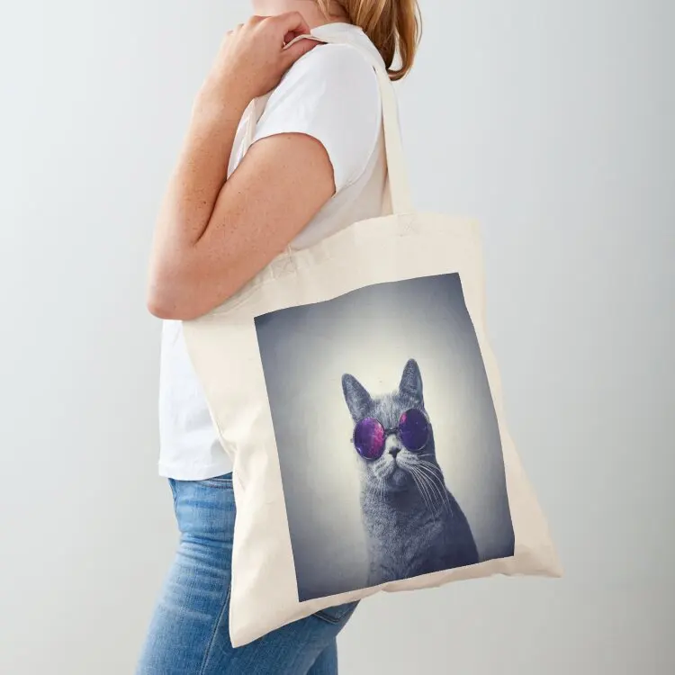

Cool cat wearing sunglasses Tote Bag Customizable tote bag shopping trolley bag tote university