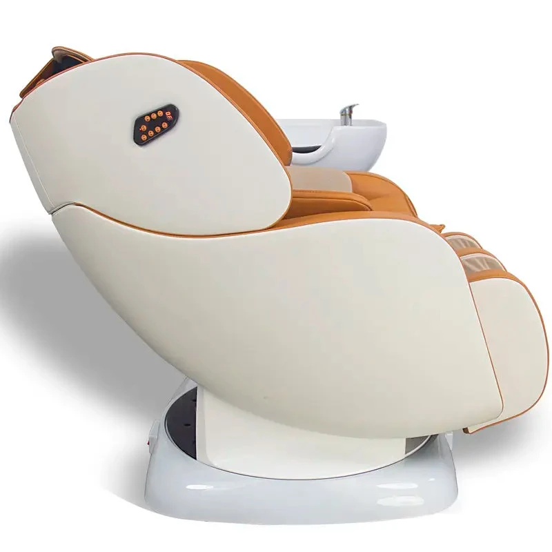 #High-grade Modern Luxury PU Leather Swivel Automatic Single Head Treatment Flush Bed Multi-functional Hair Care Massage Chair