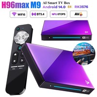 H96 MAX M9 AI Smart TV Box Rockchip RK3576 Android 14 Wifi6 BT5.4 1000M LAN 8K 4K 4GB 32GB 8GB 128GB LPDDR4 Media Player