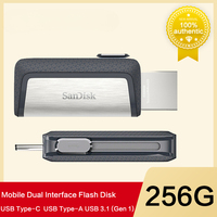 Sandisk Flash Drive USB 3.1 Dual OTG Disk DDDC2 Type-C Pendrive 32GB 64GB 128GB 256GB Flsh Disk for Phone Pad MACbook Pen Drives