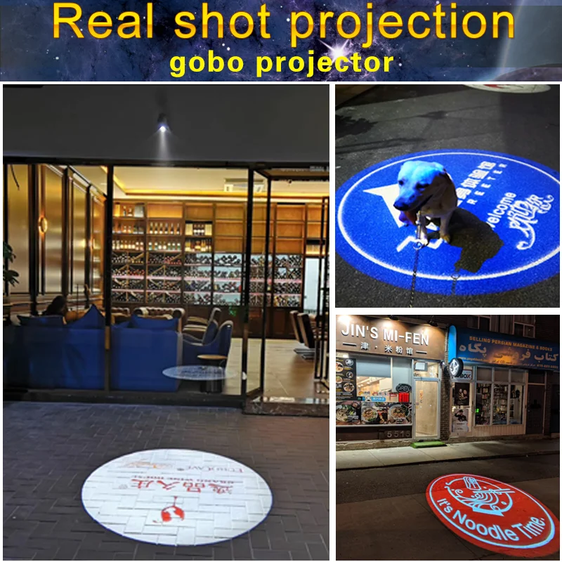 Personal Logo Customized Large Area Waterproof Model Business Outdoor With Own Logo Lens Outdoor Advertising Projector Logo