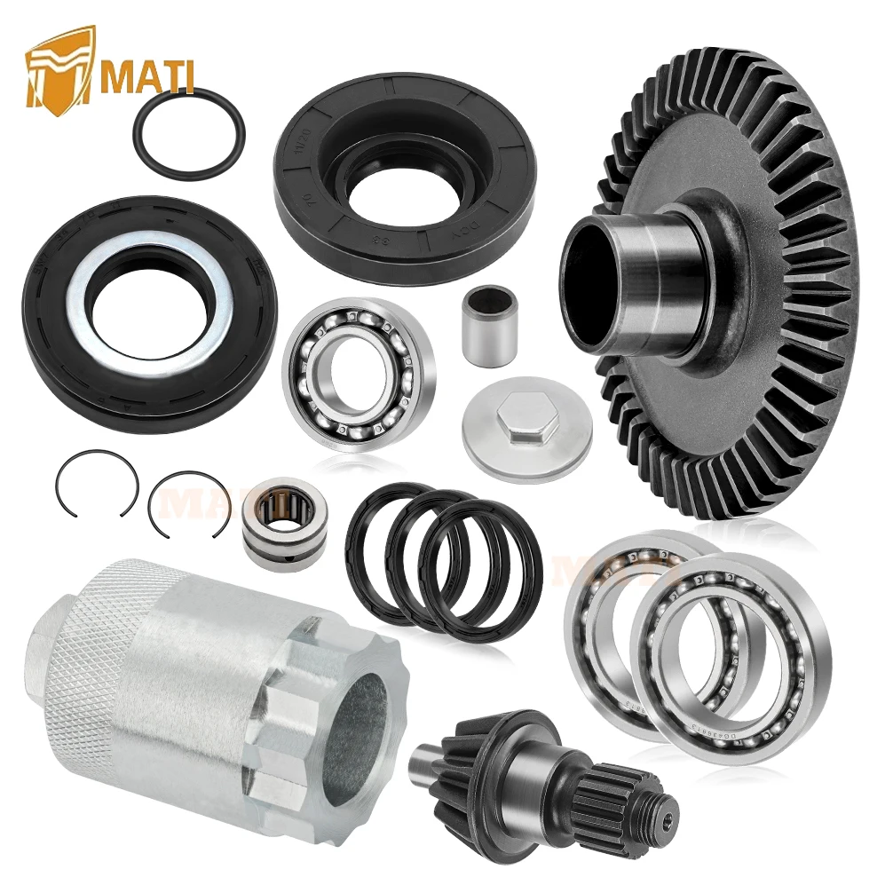 MATI Rear Differential Final Drive Pinion Ring Gear Bearings Seals Tool Kit for Honda Recon 250 TRX250EX TRX250X 1997-2023