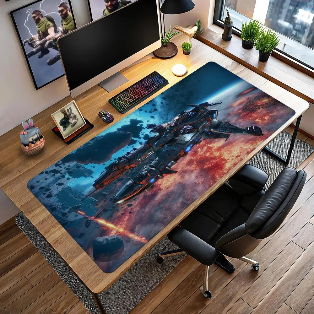 Star Conflict Mouse Pad Large gaming mat,extended desk pad,custom anime mousepad,RUB mouse mat,non slip surface