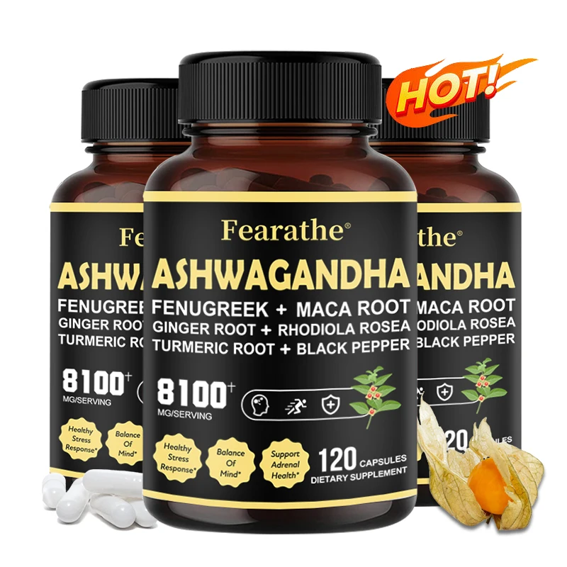 

Капсулы Ashwagandha 7в1 — с поддержкой Fenugreek, Maca, Куркумы, Родолы, Имбирем и Черным Перечником, Сpirit и Energy Support