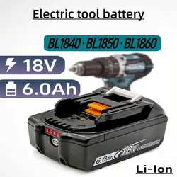 OEM Quality Replacement Battery for Makita, New 18V 6.0Ah Rechargeable LXT Power Tool Battery Fits BL1830 BL1840 BL1850 BL1860B