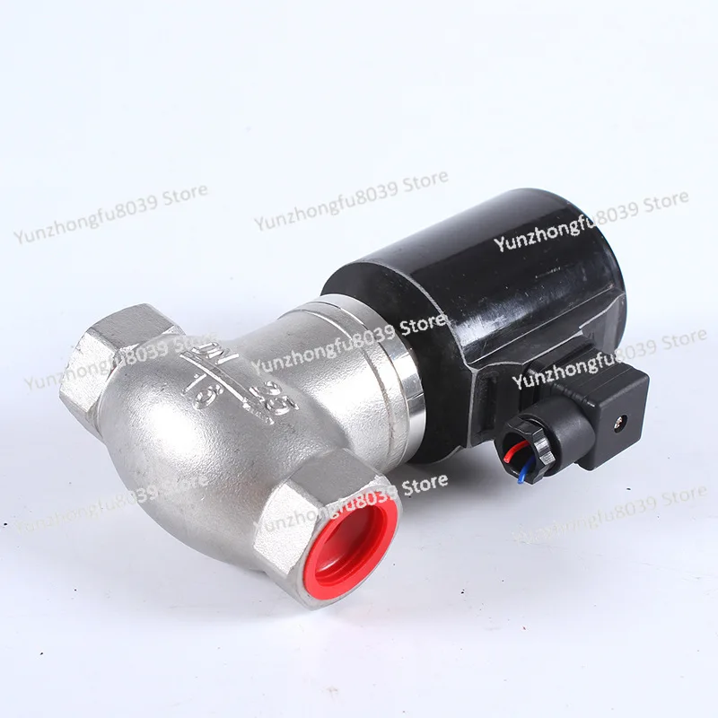 صمام لولبي Solenoid Valve for Steam Liquid, Two-position, Two-way Direct-acting Stainless Steel High-temperature Solenoid Valve الماء والبخار — تفصيل 2