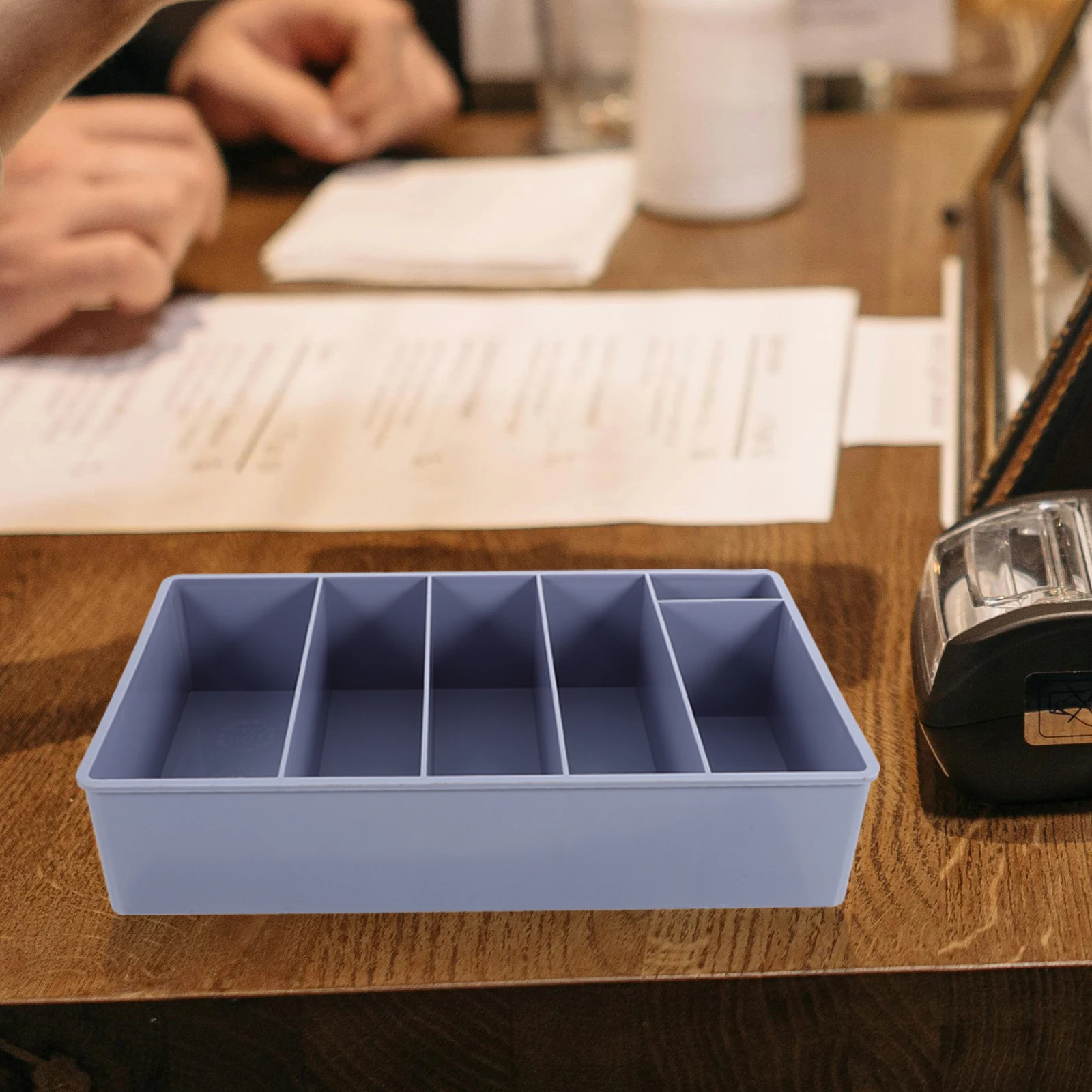 

Sturdy Cashier Grids Cash Organizer Reliable Quality Long Lasting Use Confidence Cash Holder Money Tray