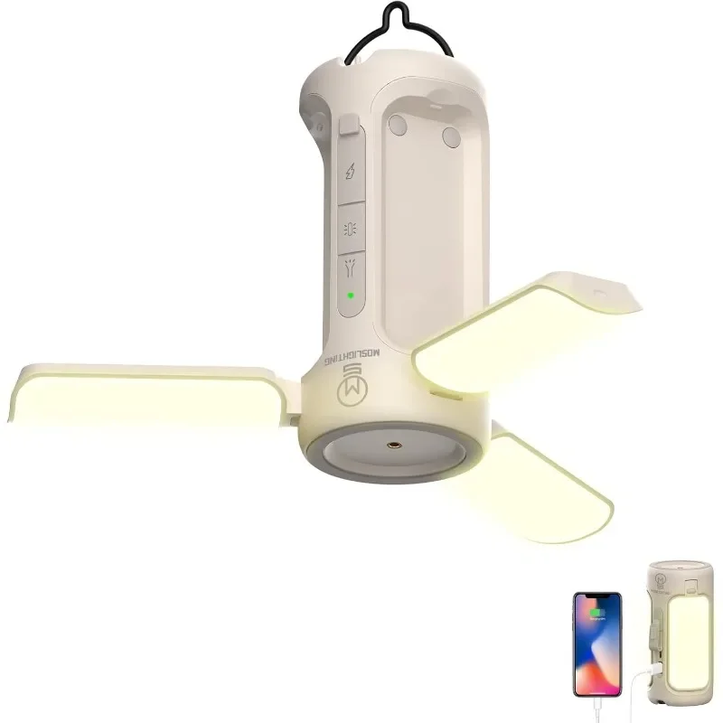

Folding Camping Lantern Rechargeable, 10000mAh Foldable LED Light for Tent Outdoor, IP54 Waterproof, Portable LED Flashlight