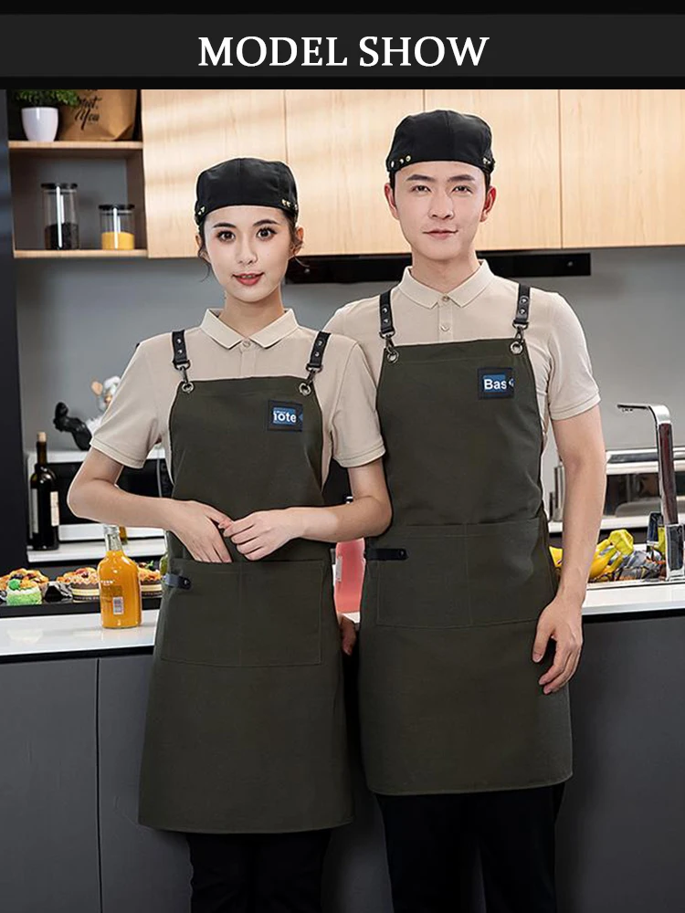 プロ仕様の防水キャンバス作業エプロンカバーオール - ガーデニング、バリスタ、美容師向けの耐久性と防汚性