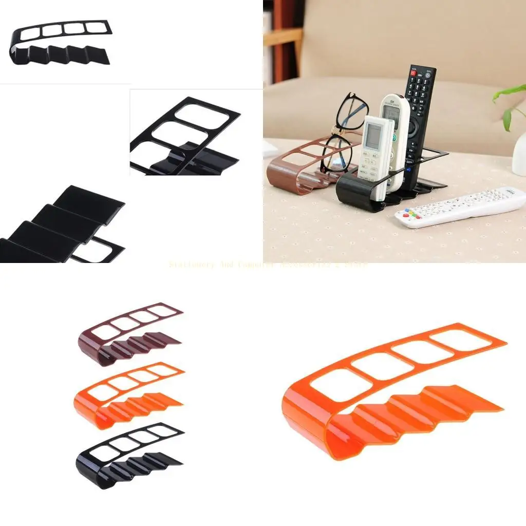 

4 Grids Plastic Remote Control Holder for Phones Glasses Mail Makeup Brush