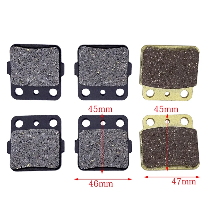 Juego de pastillas de freno delanteras y traseras para motocicleta, discos de freno metálicos para SUZUKI ATV, LTZ 400, QuadSport (2003-2011),