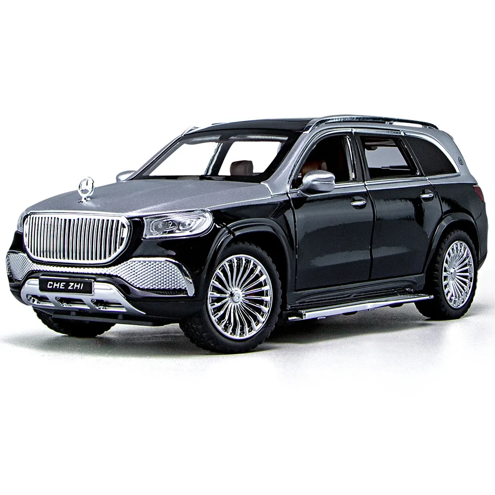 

1: 24 Maybach GLS600 simulation alloy model sound and light feedback toy collection ornament