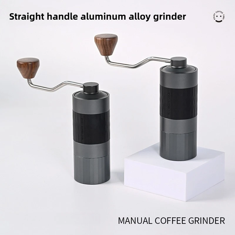 

Professional Aluminum Alloy Manual Coffee Grinder Portable Hand Crank Mill Pentagon CNC Grinding Core for Pour-Over Espresso
